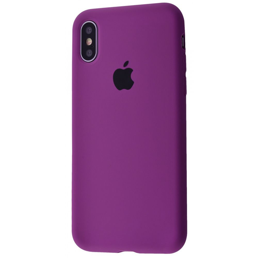 Silicone Case Full Protective (AA) для iPhone XS Max Violet-0